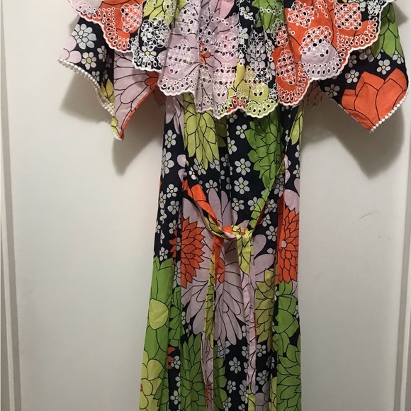 Floral Designer maxi summer dress Exetera size 36 (6) NWT - Picture 2 of 9